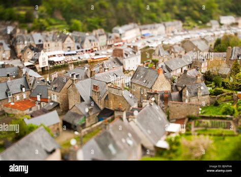 Aerial view of village Stock Photo - Alamy