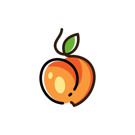 Peach Logo Design 15394310 Vector Art at Vecteezy