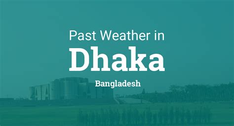 Past Weather in Dhaka, Bangladesh — Yesterday or Further Back