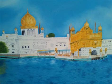 Golden temple Painting by Supreet k Gujral | Architecture painting, Painting, Golden temple