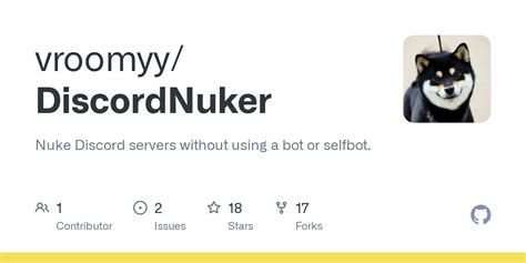 GitHub - vroomyy/DiscordNuker: Nuke Discord servers without using a bot or selfbot.