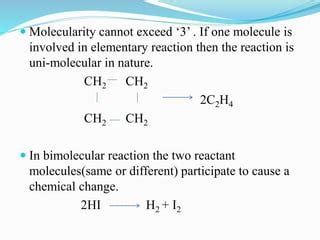 Difference between order and molecularity of a reaction 2310 | PPT