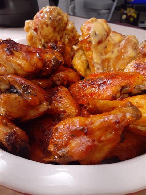 3 Flavors of Wings : r/FoodPorn