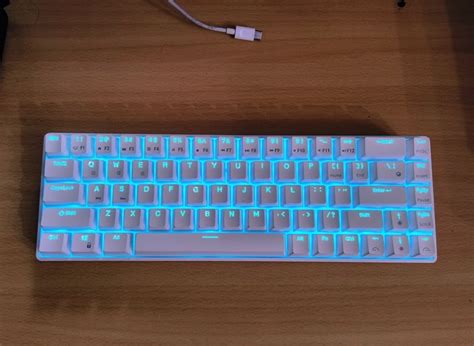 Royal Kludge RK68 Review Blue Backlit Mechanical Keyboard Bluetooth Wired Mechanical | Gadget ...