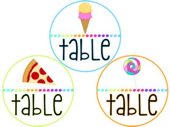 Bright Neon Table Signs by Adventures and Teaching | TPT