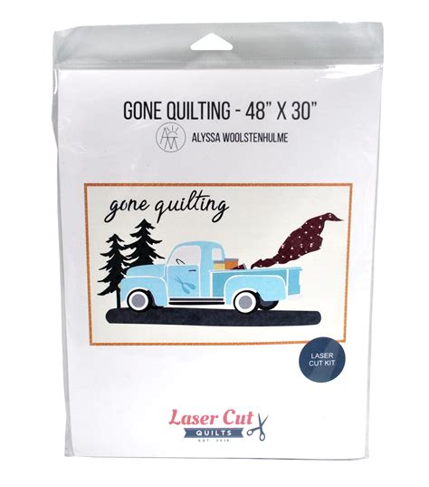 Laser Cut Quilts Gone Quilting Laser Cut Quilt Kit 48 In x 30 In