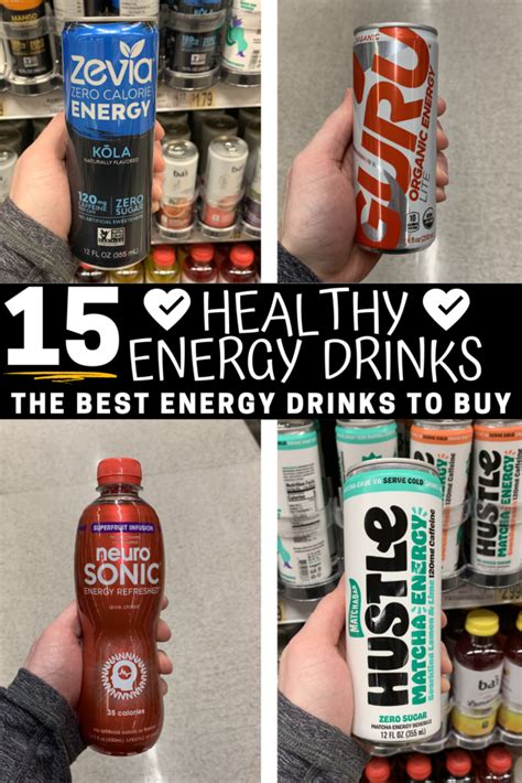 15 Healthy Energy Drinks | Sugar Free & Zero Calorie Options