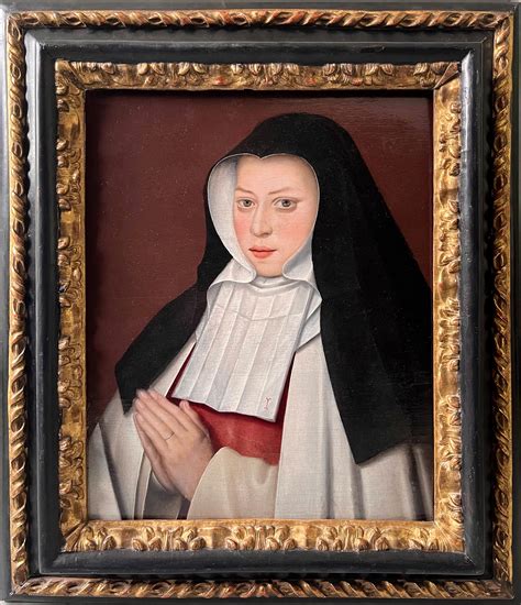 Unknown - 16th century Flemish old master painting of a Nun For Sale at ...