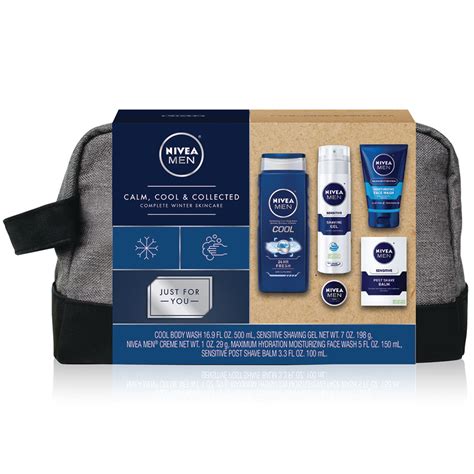 NIVEA Men - Cool, Calm and Collected Dopp Bag - 5 piece Gift Set ...