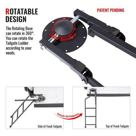 AA Product Tailgate Ladder Foldable Pickup Truck Tailgate Ladder ...