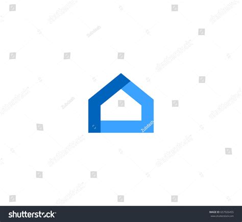 Abstract House Vector Logo Stock Vector (Royalty Free) 657926455 ...