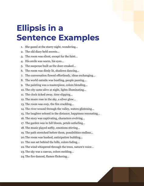 Ellipsis in a Sentence - 99+ Examples, Tips