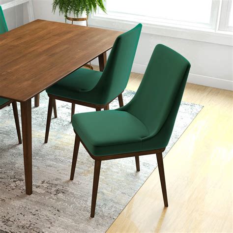 Brighton Dining Chair - Emerald Green Velvet | MidinMod | Houston TX