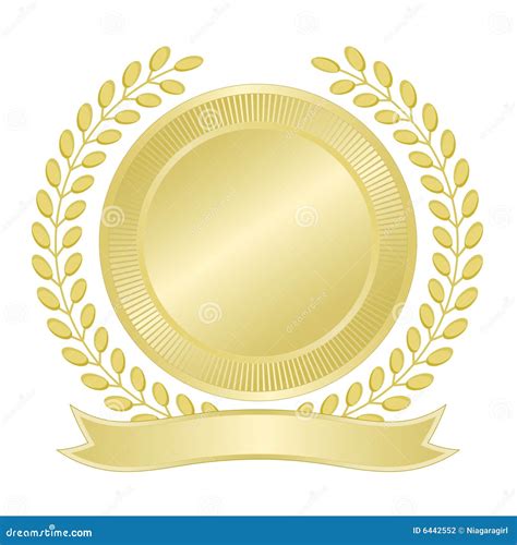 Blank Gold Seal Stock Photography - Image: 6442552