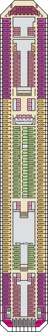 Carnival Sunshine Deck Plans: Ship Layout, Staterooms & Map - Cruise Critic