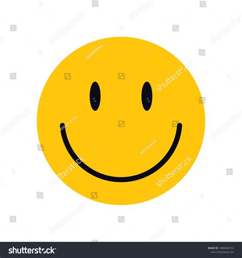 Yellow Smiley Face Your Design Happy Stock Vector (Royalty Free) 1480904153 | Shutterstock