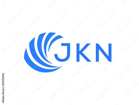 JKN Flat accounting logo design on white background. JKN creative initials Growth graph letter ...