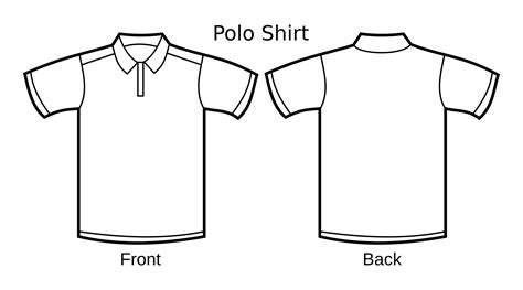 Clipart - Polo Shirt Template