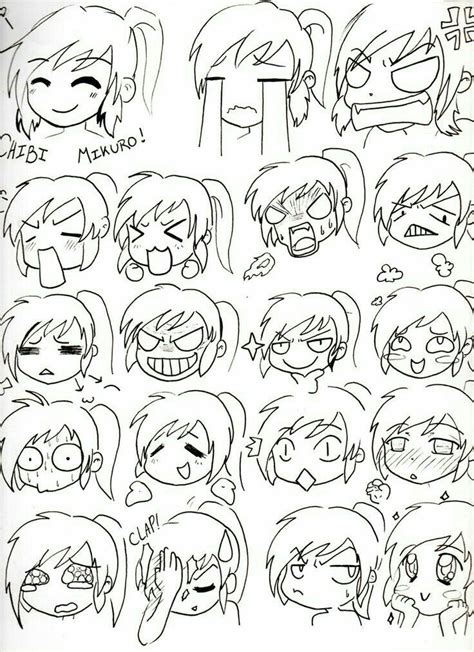 Anime Expressions Drawing at GetDrawings | Free download