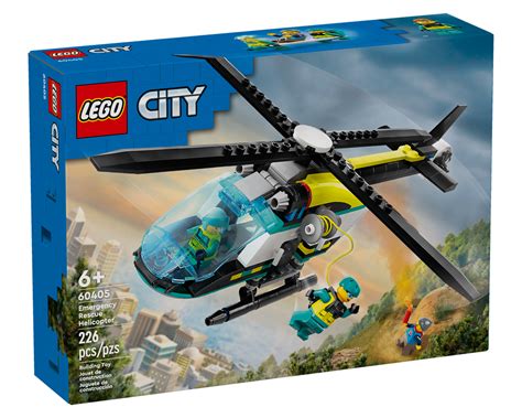 LEGO Set 60405-1 Emergency Rescue Helicopter (2024 City > Hospital) | Rebrickable - Build with LEGO