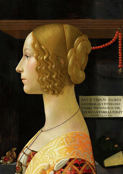 Portrait of Giovanna degli Albizzi, 1490 Painting by Domenico Ghirlandaio - Pixels