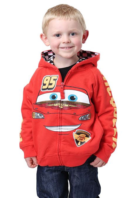 Disney Cars Lightning McQueen Kids Costume Hoodie | Baby halloween costumes, Halloween costumes ...