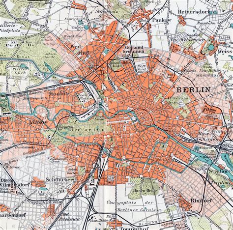 Large detailed old map of Berlin city – 1895 | Vidiani.com | Maps of ...