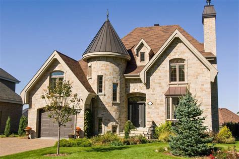 Plan 9042PD: Dramatic Stone Tower | Victorian house plans, House plans ...