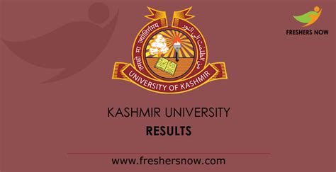 Kashmir University Result 2023 (Out) | B.A, B.Sc, B.Com, M.A, M.Sc