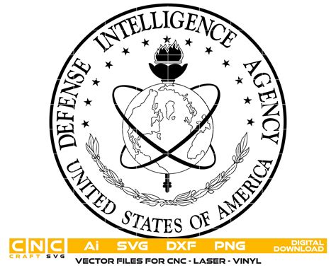 United States of America Defense Intelligence Agency Logo Vector Art,