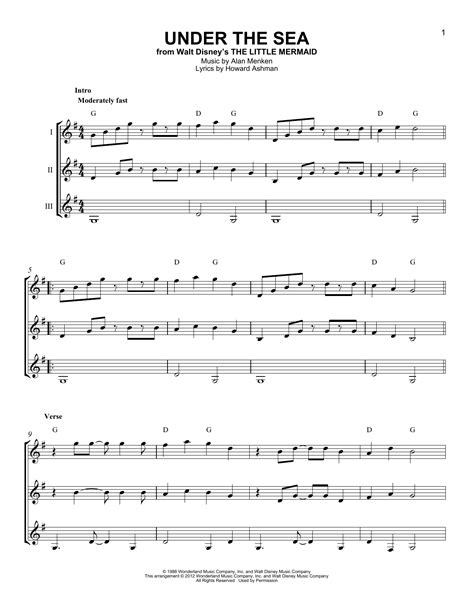 Under The Sea | Sheet Music Direct