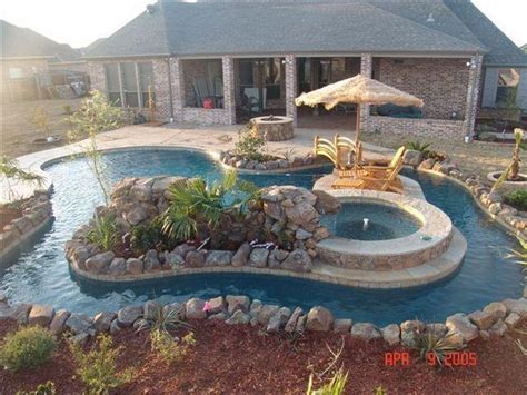 32 Fascinating Lazy River Pool Ideas That Should You Make In Home Backyard | Backyard lazy river ...