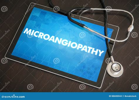 Microangiopathy (heart Disorder) Diagnosis Medical Concept on Ta Stock Photo - Image of desk ...