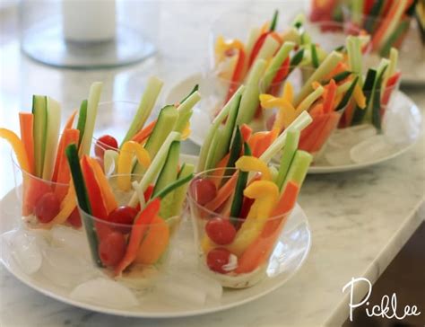 Confetti Veggie Dip Cups [party recipe] - Picklee