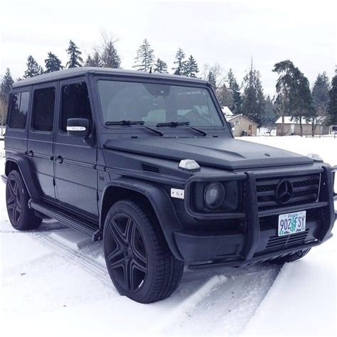 Matte Black Mercedes-Benz G-Wagon | Black mercedes benz, Luxury cars, G wagon matte black