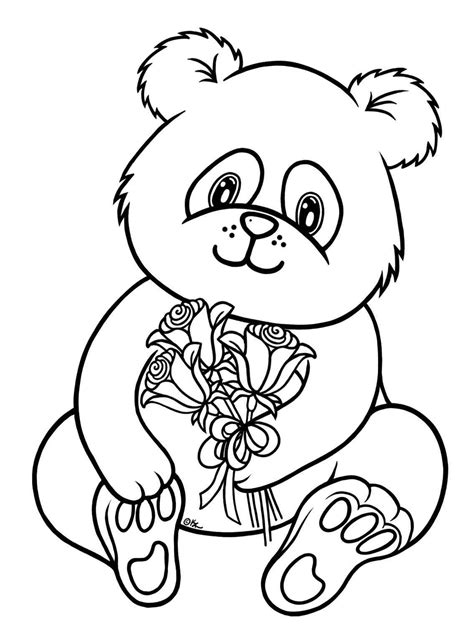 baby panda bear coloring pages