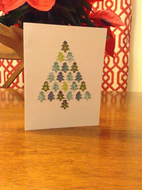 Trees Christmas card | Christmas cards, Cards handmade, Cards