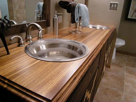 20 Bathrooms With Wooden Countertops