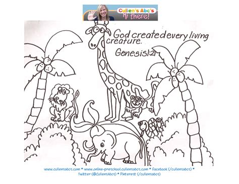 Malvorlagen zum Ausmalen: Creation Coloring Pages