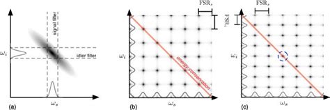 The joint frequency spectrum showing (a) typical correlations between ...