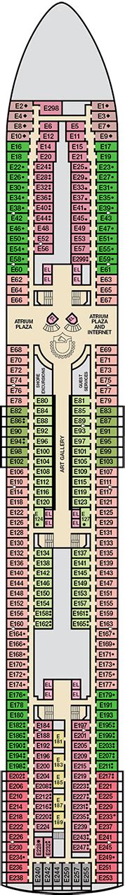 Carnival Elation Deck plan & cabin plan