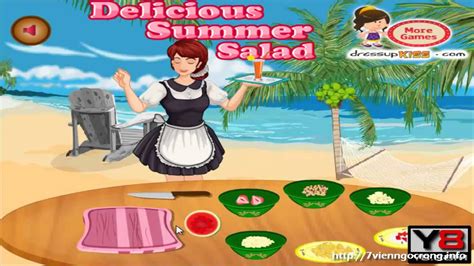 Game vui nấu ăn - Chơi game chế biến món Salad ngày hè - YouTube