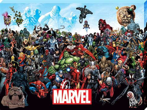 Marvel Universe Large Canvas Print - Buy Online at Grindstore.com