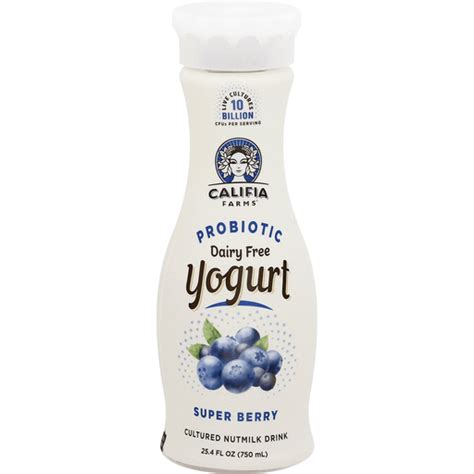 Califia Farms Yogurt, Dairy Free, Probiotic, Super Berry | Shop ...