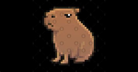 Capybara Pixel Art - Capybara - Sticker | TeePublic