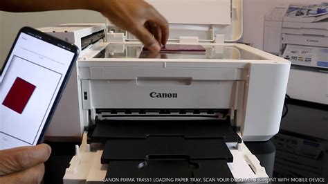 CANON PIXMA TR4551 LOADING PAPER TRAY, SCAN YOUR DOCUMENT & PRINT WITH ...