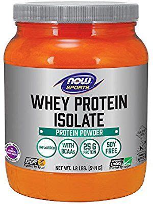 NOW Sports Whey Protein Isolate Unflavored Powder