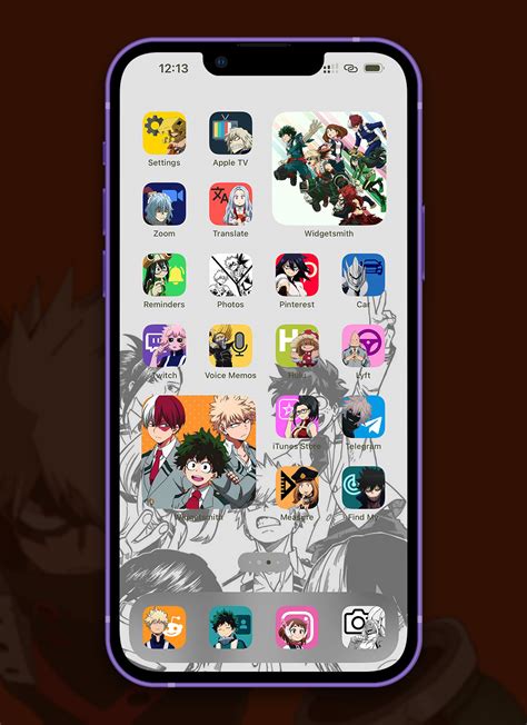 MHA App Icons for iOS & Android - Free Anime App Icons iPhone