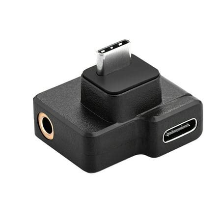 Audio Adapter Replacement for DJI OSMO Action Microphone 3.5mm / USB-C Audio Adapter External ...