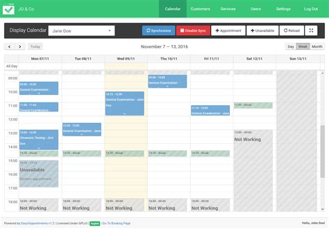 Easy Appointments : Free and Open source Appointment Scheduler for Windows, Mac-OSX and Linux ...